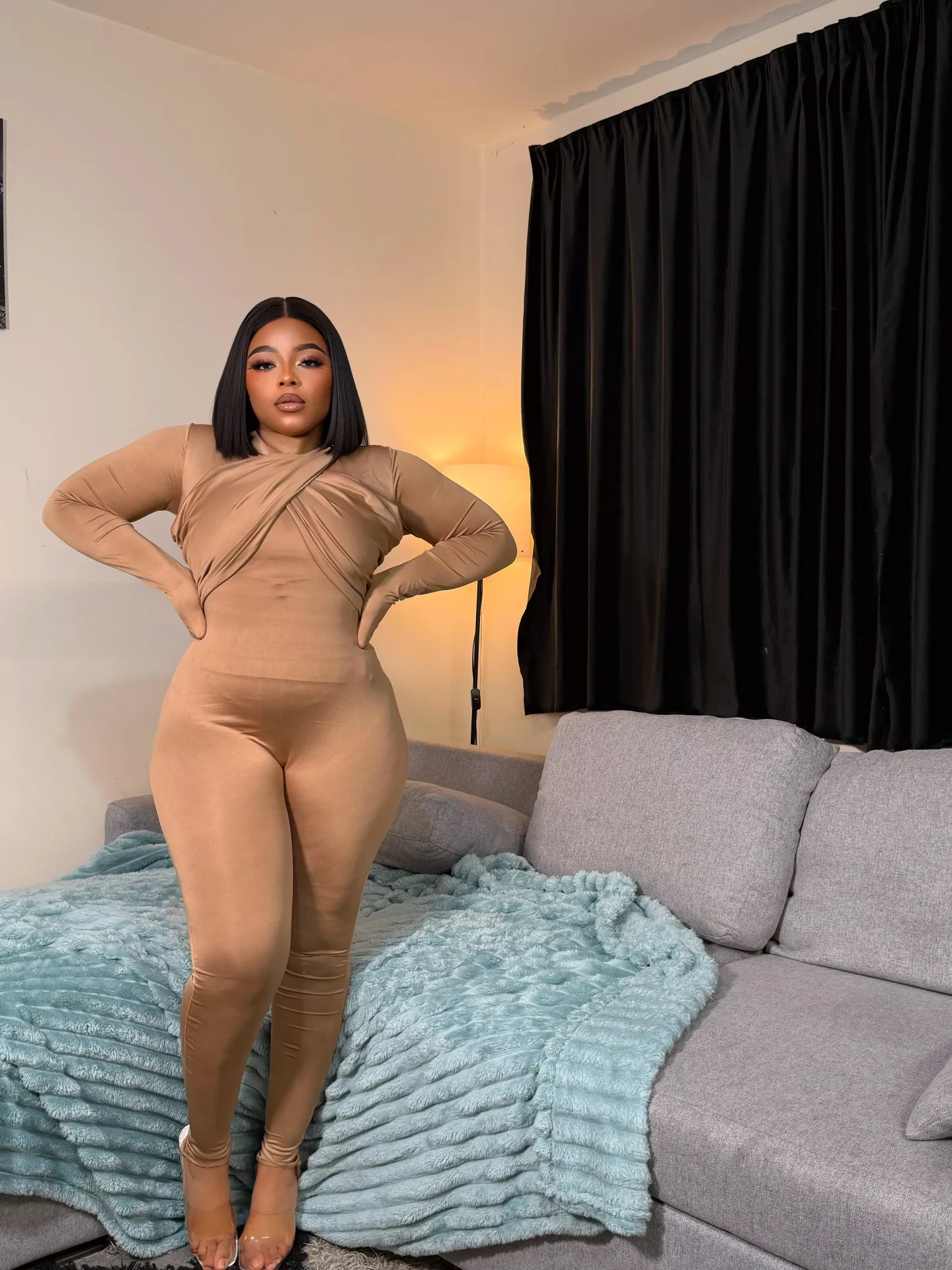 The Nude Spandex jumpsuit