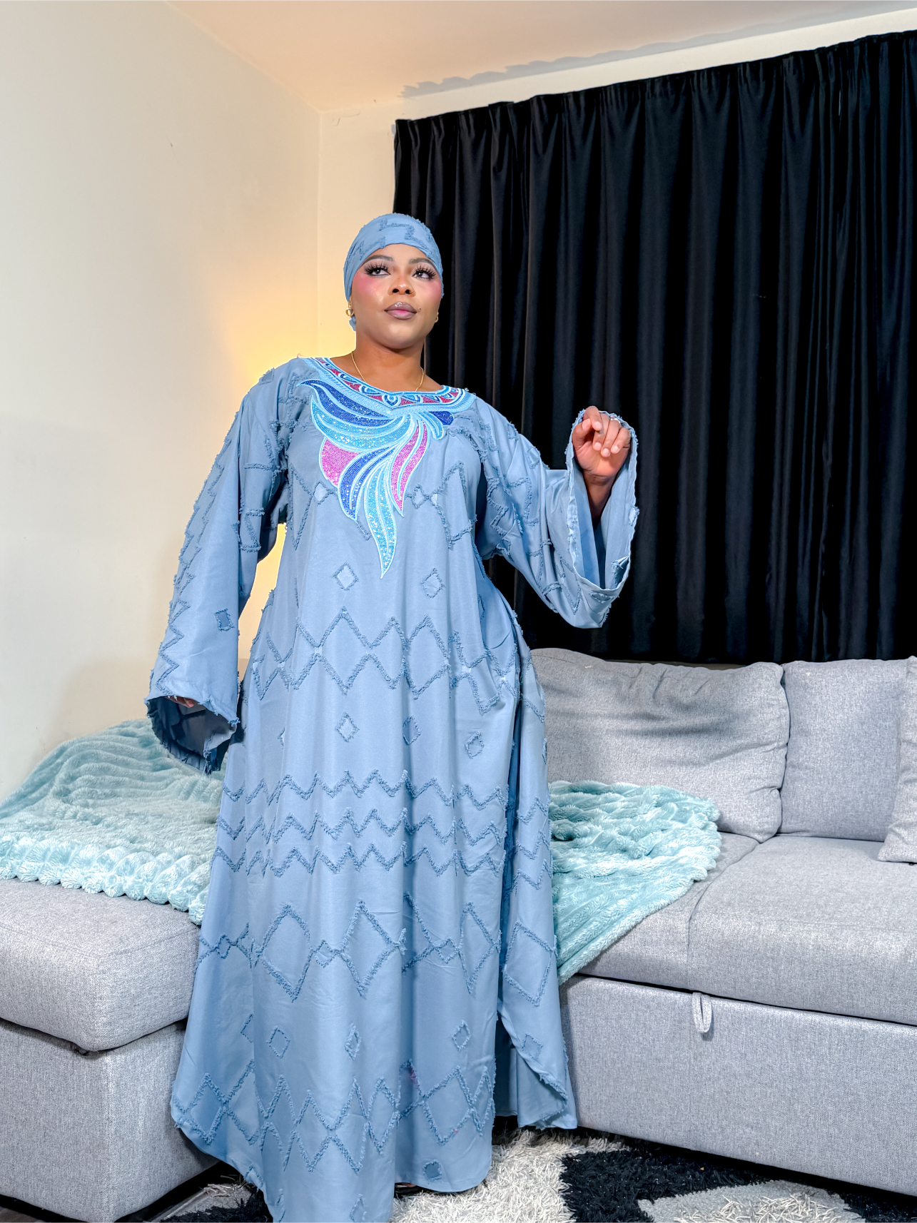 BLUE NIYAH DRESS